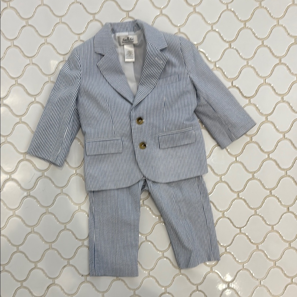 Janie and Jack Blue and White Matching Set for Special Occasions